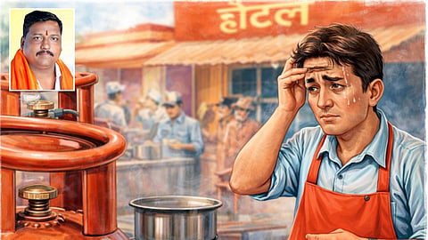 While domestic LPG stock is stable in Akola, commercial gas supply has dropped by 90% due to global tensions. New booking intervals aim to curb black marketing.