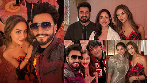 Ranveer Singh, Aditya Dhar And Yami Gautam in Dhurandhar 2 After Party