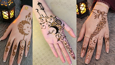 Royal Arabic Mehndi Design For Eid Celebration
