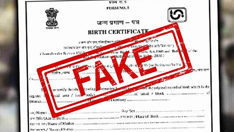 Fake Birth Certificate