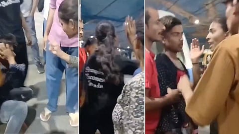 Girl Slap Molester Mumbai Local Train