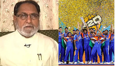 Congress leader Husain Dalwai raised questions T20 World Cup trophy temple visit