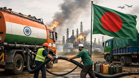 Bangladesh plunges into oil crisis, India becomes 'troubleshooter', a large consignment of 5000 tonnes of diesel reaches Dhaka via pipeline.