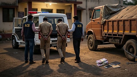 Jalna Police Inspector and Constable Arrested on Charges of Accepting 50,000 Bribe in Sand Truck Case