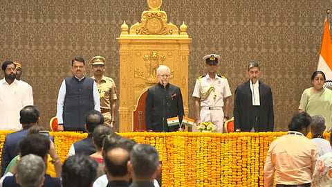 Jishnu Dev Verma took oath as Governor of Maharashtra at Mumbai Lok Bhavan.