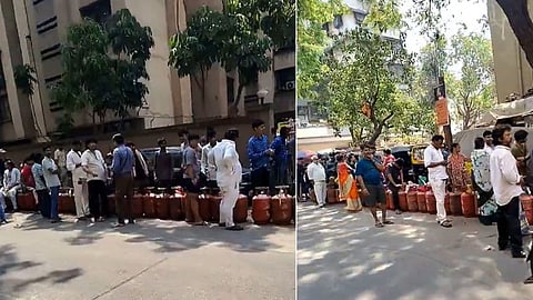 Kandivali LPG Cylinder Queue Video
