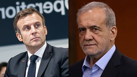 Macron Talks Pezeshkian