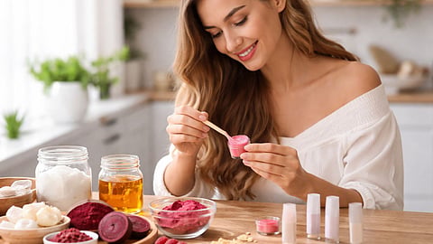 Natural Pink Lip Balm Homemade