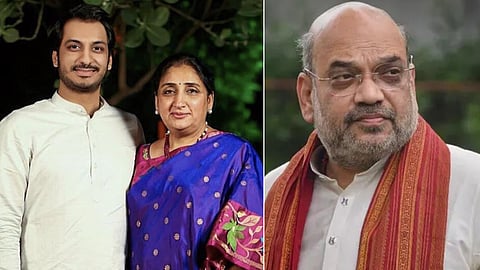 Parth Pawar NCP RS Candidate and Amit Shah