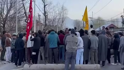 Protest in Jammu Kashmir Ali Khamenei Death