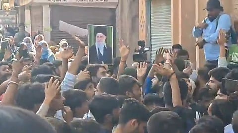 Protest in Lucknow Ali Khamenei Death