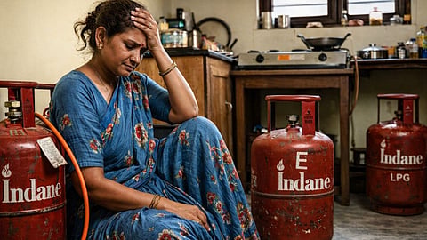 Rumors of Iran-US tensions spark LPG shortage in Pune. Domestic cylinders are being black-marketed for up to ₹2200. District administration warns of strict action.
