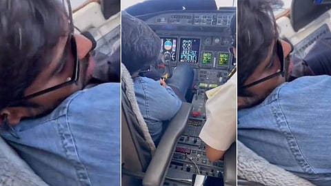 Rohit Singh Sleeping On Pilot Seat