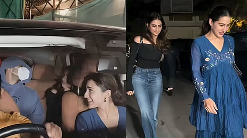 Sara Ali Khan Ibrahim Ali Khan Palak Tiwari Spotted Orry controversy Bollywood star kids