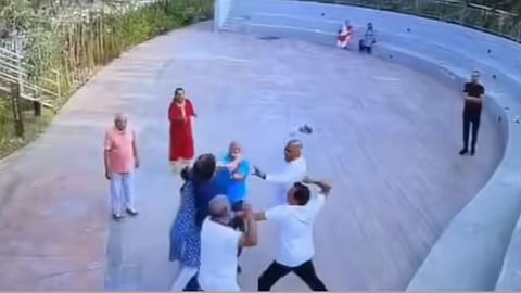 A viral video from a Bengaluru apartment shows a dispute over dog walking that escalated into a physical fight, prompting a police probe.