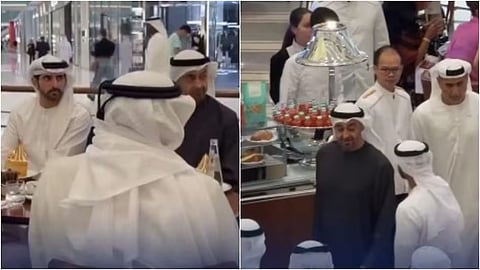 UAE President visits Dubai Mall amid missile tensions, reassures public.