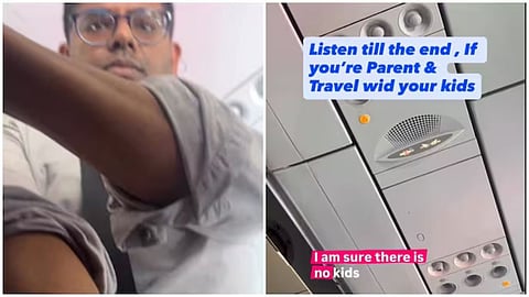 A father politely asked passengers to be patient with his toddler during a flight, and the gesture went viral online.