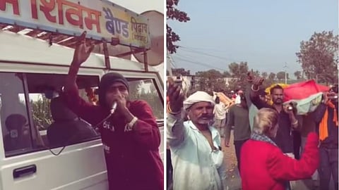 A funeral procession with DJ and dancing has sparked debate online.