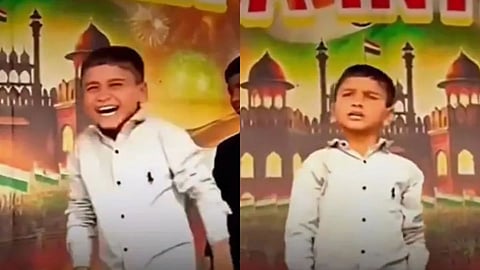 A kid’s powerful performance of a Krantiveer scene in school has gone viral.