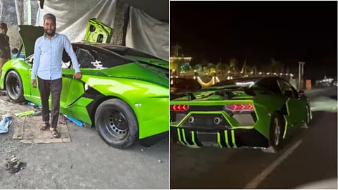 Jharkhand man turns Maruti 800 into Lamborghini-style car; video goes viral.