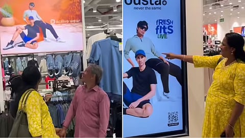 Parents became emotional after seeing their son’s modeling poster in a mall, and the moment went viral online.