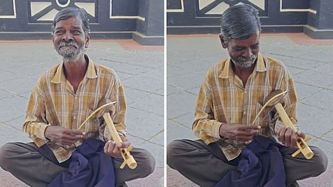 A man playing Bollywood tunes on an ektara has gone viral and won hearts online.