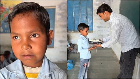 A government school teacher won hearts online after buying a new uniform for a student who couldn’t afford one.