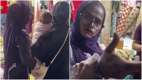 A viral video from Delhi’s Jama Masjid market shows a man confronting a woman over an alleged pickpocket attempt.