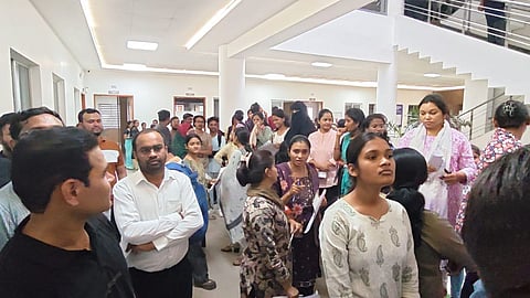 B.Ed CET exam cancelled at several centers due to server failure. Students frustrated as Eduspark system fails. Re-exam scheduled for March 28-29.