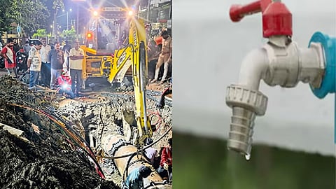 Water Crisis Ahead of Gudi Padwa and Eid: Supply Halted for 25 Hours Due to Burst Pipeline; Restored After Repairs
