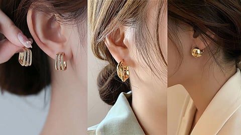 Small Hoop Earrings Designs For Office Wear