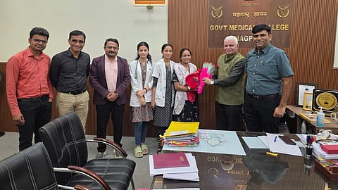 A 700-gram premature baby born at 26 weeks was successfully treated in Nagpur GMC NICU for 100 days and discharged healthy.