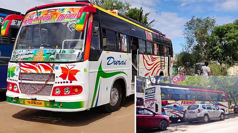 Fines for ordinary citizens, yet a free pass for private travel buses! Numerous questions raised regarding Nagpur's traffic management.