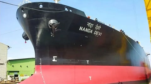 Ship 'Nanda Devi', Loaded with 47,000 Tons of LPG, Arrives at Gujarat's Vadinar Port