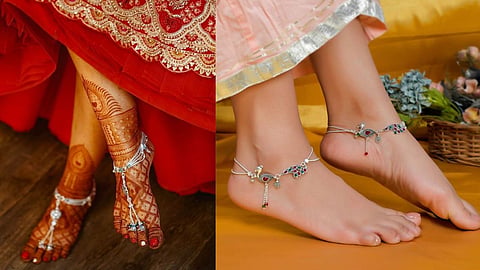 Unique Silver Payal Designs For New Bride