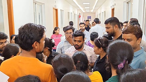 B.Ed CET exam cancelled at Wainganga College, Nagpur due to server failure. Students protest after 2 days of technical issues. New dates to be announced.