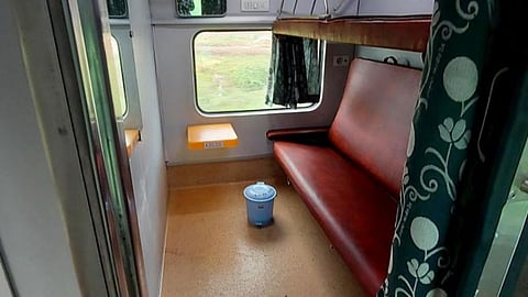 Coupe facility in trains offers couples a private and comfortable travel experience.