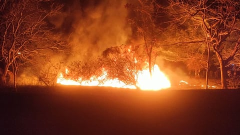 Amravati Vishvamanav Mandir Fire