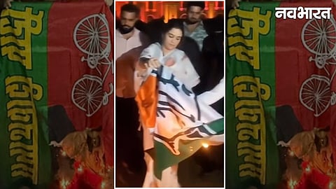 Mulayam's Daughter-in-Law Burns SP Flag, Calls Party 'Duryodhana' for Opposing Women's Reservation; Spares Not Even the Congress