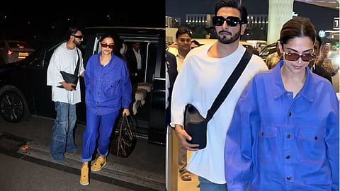 Deepika Padukone Airport Look: दीपिका पादुकोण दूसरी प्रेग्नेंसी की घोषणा के बाद पहली बार पब्लिक में नजर आईं। रणवीर सिंह के साथ एयरपोर्ट पर उनका सिंपल और स्टाइलिश लुक चर्चा में रहा।