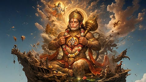 Lord Hanuman Erase the Ramayana He Had Written Hanumad Ramayan