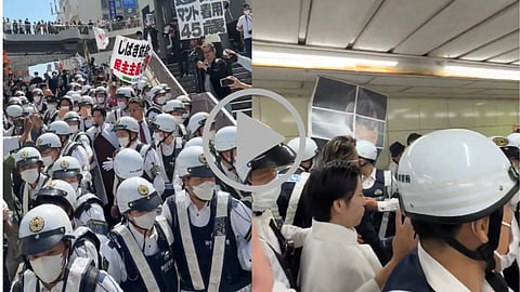 Japan Muslim Population protest