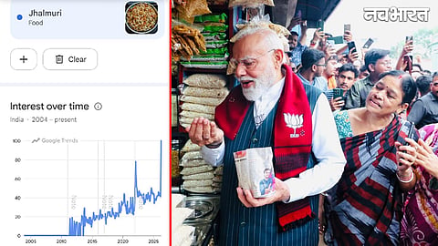 Pm Narendra Modi Jhalmuri Break West Bengal Google Trends Viral Record Vikram Shaw