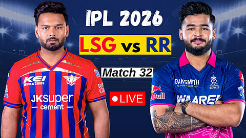 LSG vs RR 32nd Match IPL 2026 Live Update