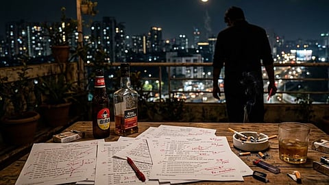 Latur Teacher Drunk Paper Checking