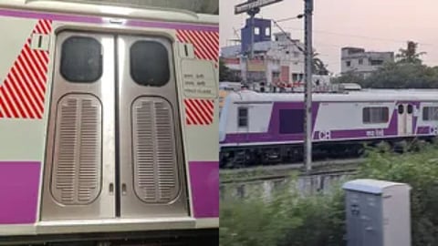 mumbai first non ac local train automatic doors central railway
