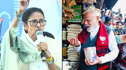 Pm Narendra Modi Jhalmuri Break West Bengal Mamata Banerjee Drama Allegations Tmc Vs Bjp