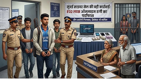 mumbai-cyber-fraud-arrest-u19-cricketer-mira-road-bar-raid