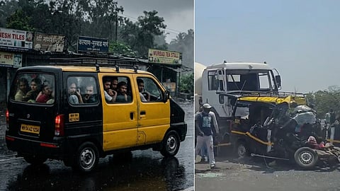 Overcrowded Taxis Kalyan Acccident