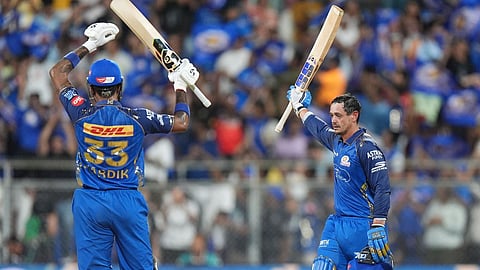 Quinton de Kock played an unbeaten innings of 112 runs against PBKS.